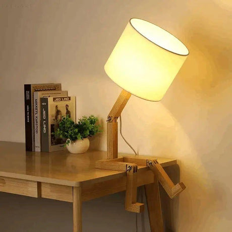 Humanoïde LED Tafellamp met Verstelbare Arm - Modern Design voor Woonkamer, Warm Witte Verlichting, Compacte Afmetingen-3