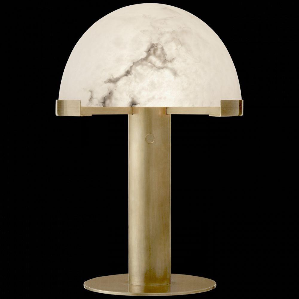 Stijlvolle Tafellamp Zwart en Goud van Albast en Metaal - Unieke Lampenkap 30 cm Diameter-6