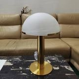 Variant image for Stijlvolle Tafellamp Zwart en Goud van Albast en Metaal - Unieke Lampenkap 30 cm Diameter-1