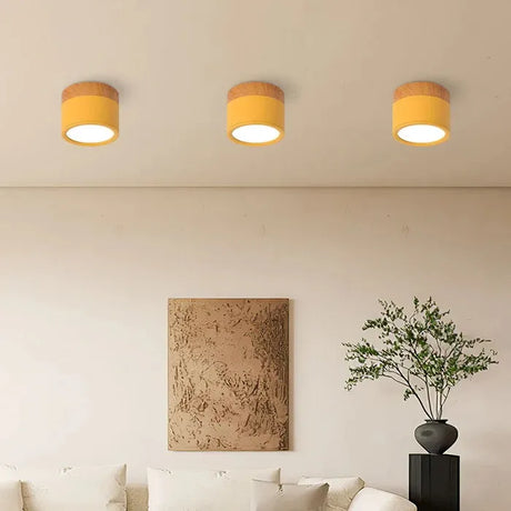Variant image for Plafondlamp Zwart met Speels Ontwerp in Geel en Blauw - Compacte Plafonniere voor Keuken en Bar-1
