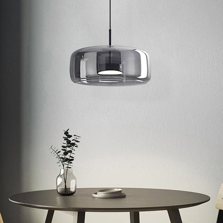Variant image for Ambachtelijke LED Hanglamp van Metaal en Amberglas - Retro Woonkamer Lamp voor Eettafel en Slaapkamer-10