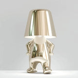Variant image for Moderne LED Tafellamp met Uniek Denker Ontwerp en Warm Wit Licht - Kunsthars Voet voor Stijlvolle Interieurs-4