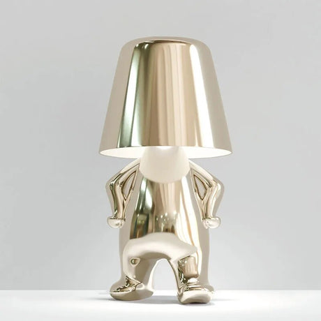 Variant image for Moderne LED Tafellamp met Uniek Denker Ontwerp en Warm Wit Licht - Kunsthars Voet voor Stijlvolle Interieurs-4