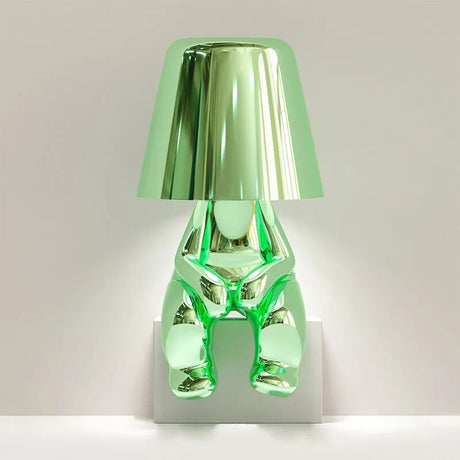 Variant image for Moderne LED Tafellamp met Uniek Denker Ontwerp en Warm Wit Licht - Kunsthars Voet voor Stijlvolle Interieurs-2