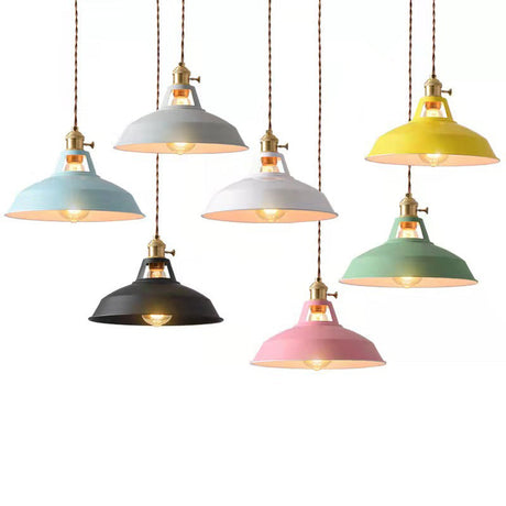 Zwarte Industriele Hanglamp voor Eettafel - Retro Metaal Design met E27 Fitting-2