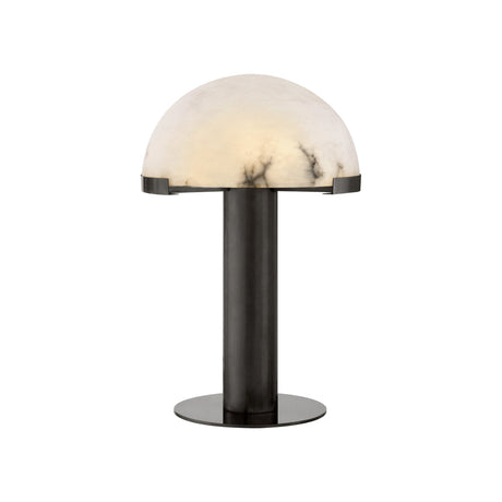 Variant image for Stijlvolle Tafellamp Zwart en Goud van Albast en Metaal - Unieke Lampenkap 30 cm Diameter-13