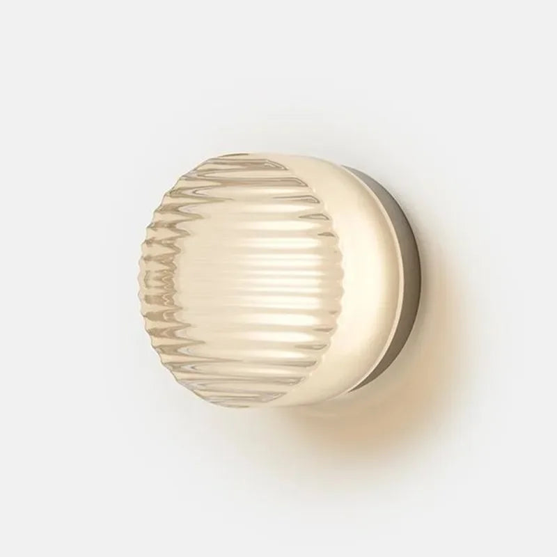 Variant image for Moderne Ronde Wandlamp van Metaal en Glas - Elegante Wandlamp voor Binnen met Warm Licht en Eenvoudige Installatie-7