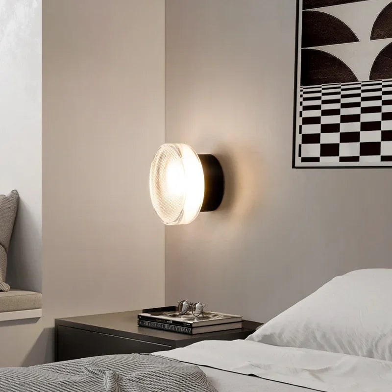 Moderne Ronde Wandlamp van Metaal en Glas - Elegante Wandlamp voor Binnen met Warm Licht en Eenvoudige Installatie-4