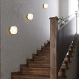 Moderne Ronde Wandlamp van Metaal en Glas - Elegante Wandlamp voor Binnen met Warm Licht en Eenvoudige Installatie-3