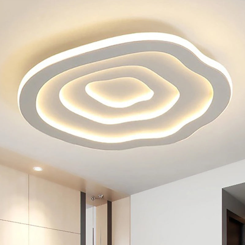 Moderne LED Plafondlamp met Golfpatroon - Plafonniere voor Slaapkamer en Woonkamer met Warm/Wit Licht-4