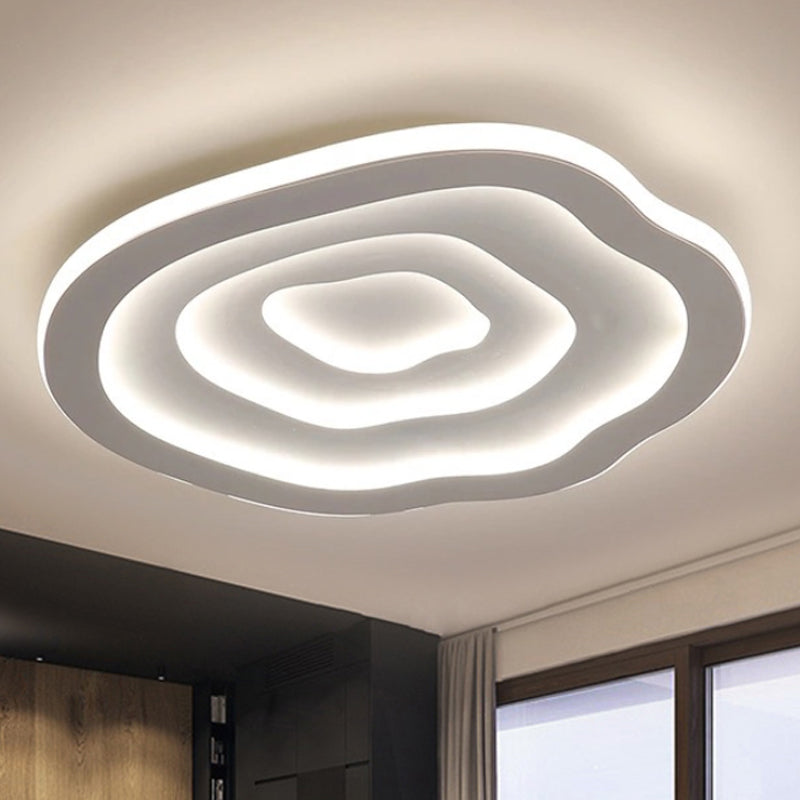 Moderne LED Plafondlamp met Golfpatroon - Plafonniere voor Slaapkamer en Woonkamer met Warm/Wit Licht-5