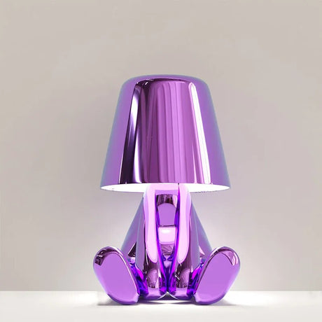 Variant image for Moderne LED Tafellamp met Uniek Denker Ontwerp en Warm Wit Licht - Kunsthars Voet voor Stijlvolle Interieurs-5