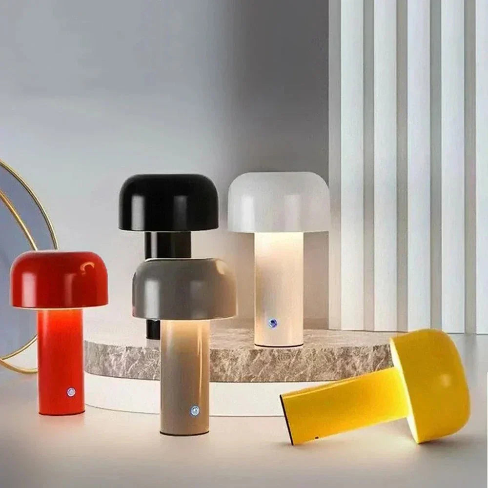Draagbare USB Lamp met Champignon Design - Oplaadbare LED Verlichting voor Binnen en Buiten, Draadloos en Compact-2