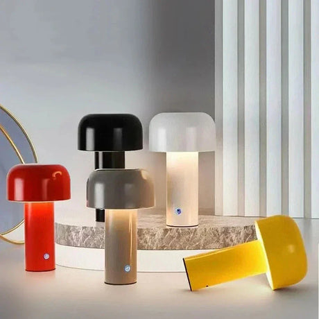 Draagbare USB Lamp met Champignon Design - Oplaadbare LED Verlichting voor Binnen en Buiten, Draadloos en Compact-2