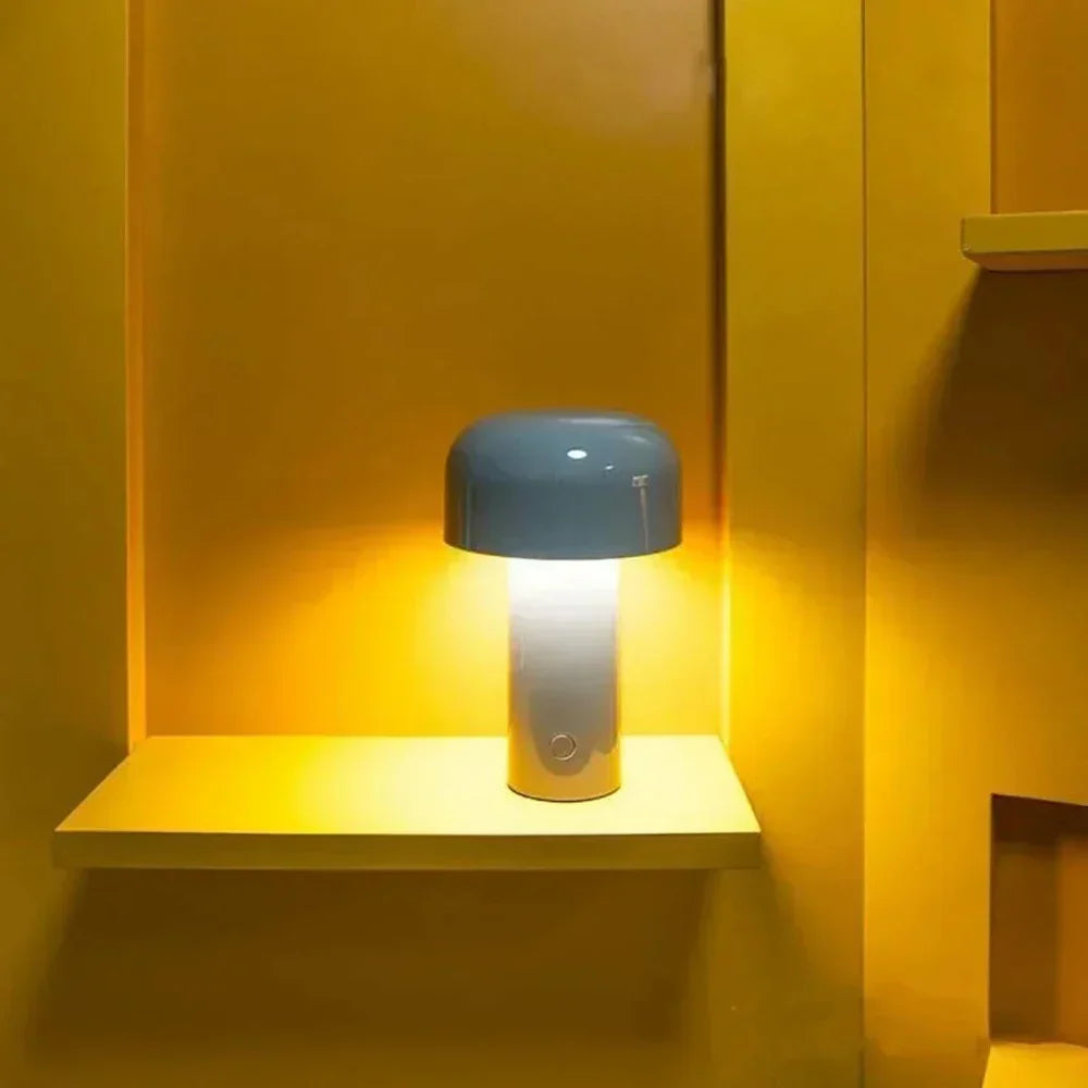 Draagbare USB Lamp met Champignon Design - Oplaadbare LED Verlichting voor Binnen en Buiten, Draadloos en Compact-5