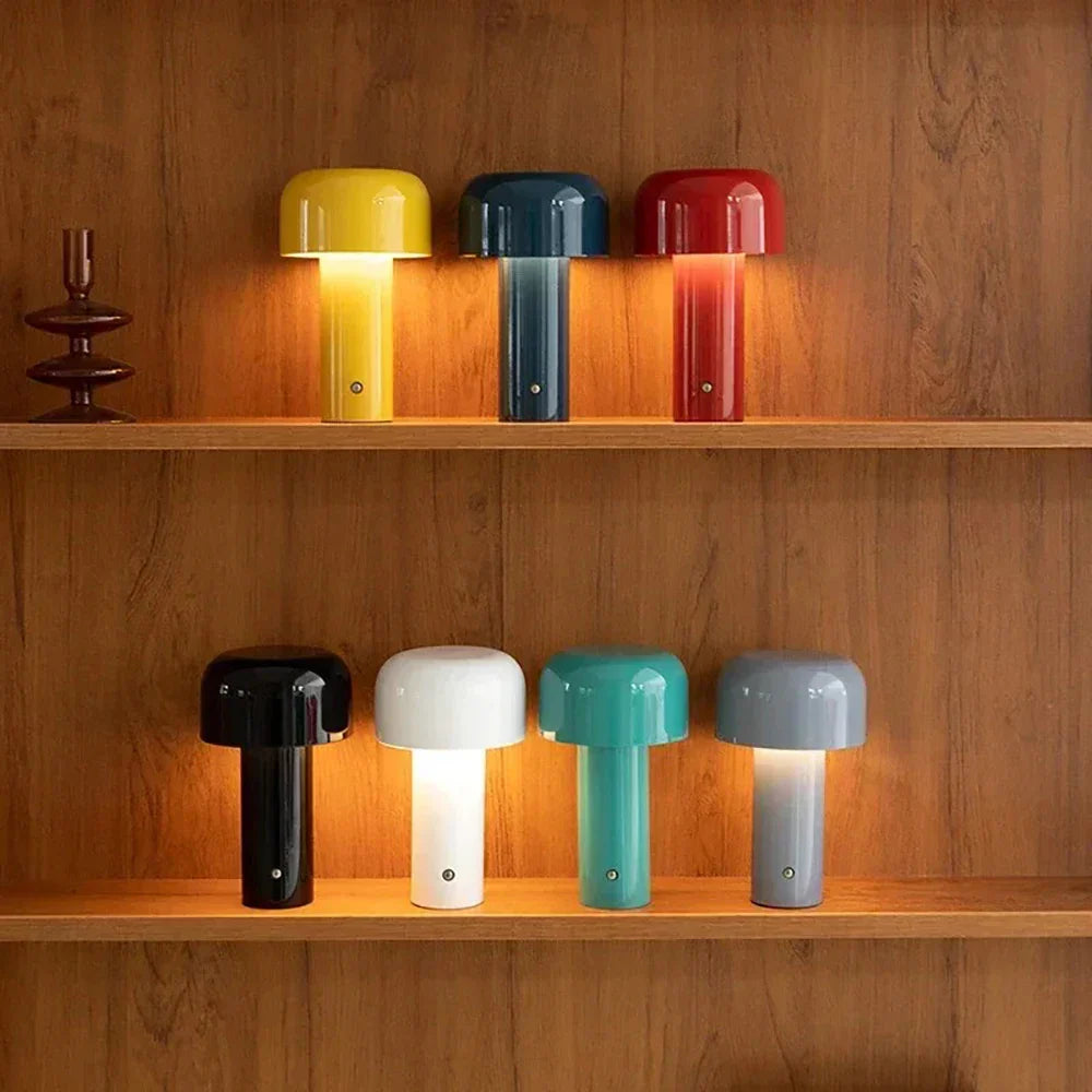 Draagbare USB Lamp met Champignon Design - Oplaadbare LED Verlichting voor Binnen en Buiten, Draadloos en Compact-3
