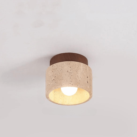 Variant image for Moderne Travertine Plafondlamp met Inbouw LED Verlichting - Warm Wit voor Trappenhuis en Gangen-5