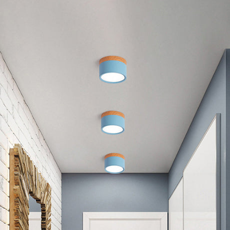 Variant image for Plafondlamp Zwart met Speels Ontwerp in Geel en Blauw - Compacte Plafonniere voor Keuken en Bar-7