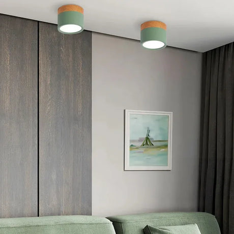 Variant image for Plafondlamp Zwart met Speels Ontwerp in Geel en Blauw - Compacte Plafonniere voor Keuken en Bar-5