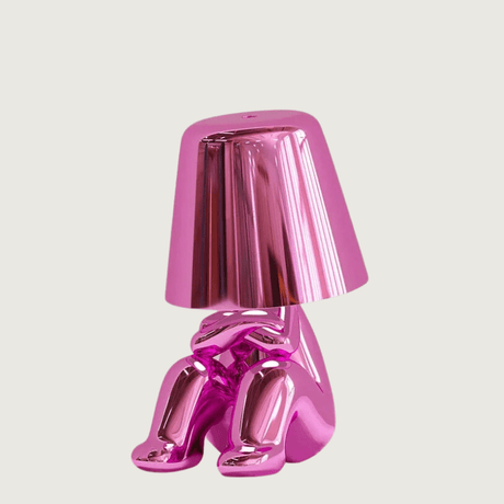 Variant image for Moderne LED Tafellamp met Uniek Denker Ontwerp en Warm Wit Licht - Kunsthars Voet voor Stijlvolle Interieurs-1